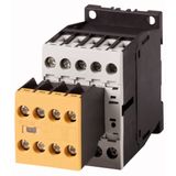Safety contactor, 380 V 400 V: 4 kW, 2 N/O, 3 NC, 230 V 50 Hz, 240 V 60 Hz, AC operation, Screw terminals, with mirror contact.