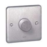 Synergy Authentic universal rotary dimmer (LED & Halogen) - 300W - Brushed Stainless Steel