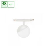 SYSTEM SHIFT SMART- GLOBE SPHERE TRACK LIGHT FI100X130MM 5W 165DEG WHITE CCT/DIM 5 Y WARRANTY