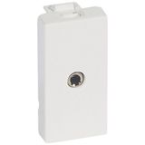 Arteor™ - 3.5mm Jack socket - solder connection - 1 module - White