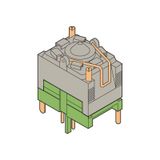 FIC-2/4-I, PLUG, 2X4 POLES, RACK MOUNT, R VERSION, 2 CODING PINS, 8 LOCKING PINS