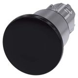 Mushroom pushbutton, 22 mm, round, metal, shiny, black, 40 mm,...3SU1050-1ED10-0AA0-Z Y15