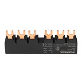 3-phase Busbar for 2xBE5, 45mm fork type UL certified