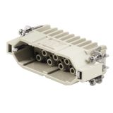 Contact insert (industry plug-in connectors), Male, 250 V, 10 A, Numbe