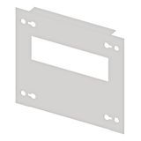 Slotted front Plate 208mm G4 sheet steel, 8MW for wide 2