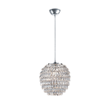 Petty pendant 35 cm E27 chrome/transparent