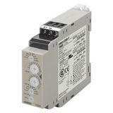 Timer, DIN rail mounting, 22.5mm, twin on & off-delay, 0.1s-12h, SPDT, H3DK6019M