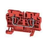 Feed-through terminal block, Tension-clamp connection, 4 mm², 800 V, 3