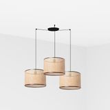 MAMBO BLACK PENDANT LAMP RATTAN LAMPSHADE ø450*313