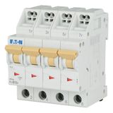 Miniature circuit breaker (MCB) with plug-in terminal, 13 A, 4p, characteristic: B