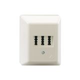 AMS AP, automatic multiple switch, surface-mounted, for two telephones and an additional device