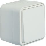 Change-over switch surface-mounted, W.1, polar white