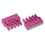 Socket 5-pole Cod. B pink