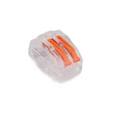 Quick disconnect terminal block ZU-402 transparent/orange