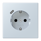 SCHUKO socket with USB type C LC32023 LC1520-18C209