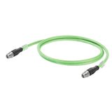 PROFINET Cable (assembled), M12 X-type IP 67 straight male, M12 X-type