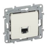 RJ45 socket Niloé category 5 UTP 360° shielded claws ivory