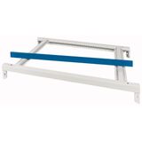 Top frame with design strip, W=1100mm, grey