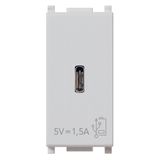 C-USB supply unit 5V 1,5A 1M Silver