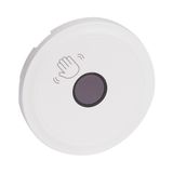 Céliane cover for contactless switch - white finish with antimicrobial treatment