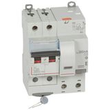 Monoblock differential circuit breaker DX³6000 10kA high inlet screw automatic high outlet 2P 230V~ - 20A - typeAC 300mA