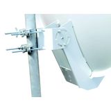 SAT Antenna  85/80cm,Alu,40dB,double monobloc feed-arm,white