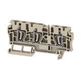 Feed-through terminal block, Tension-clamp connection, 4 mm², 800 V, 3