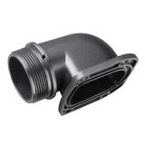 AB32-F90 FLANGED ELBOW FOR NC32 BLACK NYLON