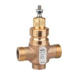 Venta V241 Globe Valve, 2-Way, PN16, G 1 External Thread, DN15, Kvs 2.5, Bronze Body, Stainless Steel Plug and Seat, Stem Up Closed