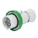 STRAIGHT PLUG HP - IP66/IP67/IP68/IP69 - 3P+N+E 16A >50V >300-500HZ - GREEN - 2H - SCREW WIRING