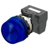 M22N Indicator, Plastic projected, Blue, Blue, 24 V, push-in terminal A2265058H