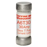 Fuse A6T - Class T - Fast-Acting 600VAC 300VDC 30A Ferrule