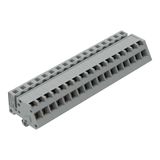 1-conductor female connector, angled CAGE CLAMP® 2.5 mm² gray