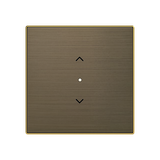 SRB-1-85OE Cover plate - free@home / KNX 1-gang sensors - Blind - Antique Gold for Venetian blind Central cover plate Gold - Sky Niessen