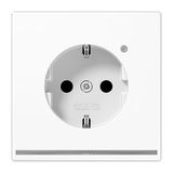 Schuko socket with LED pilot light LS1520-OWWLNW