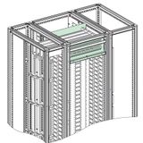 Spacial SFM horizontal busbar barrier 3M - form 2b - W800xD500 mm