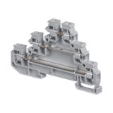 D2,5/6-DA,N,EX, SCREW CLAMP TERMINAL BLOCK, TRIPLE DECK, 6X81X43.5MM, BLUE, DIN RAIL MOUNT