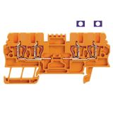 Feed-through terminal block, Tension-clamp connection, 1.5 mm², 500 V,