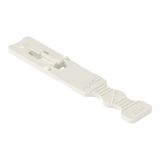 2734-532 Strain relief plate; for female connectors; 6 mm wide; 1 part; lever; Pin spacing 3.5 mm; light gray