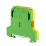 Rail-mounted screw terminal block ZSO1-6.0 yellow-green