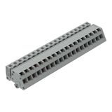 1-conductor female connector, angled CAGE CLAMP® 2.5 mm² gray