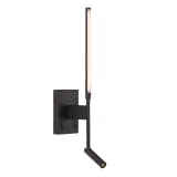 Lucide FINAN - Wall lamp - LED - 2700K - With USB charging point - Black