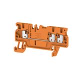 Feed-through terminal block, PUSH IN, 1.5 mm², 500 V, 17.5 A, Number o