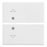 2 half buttons 2M arrows symbol white
