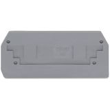 End plate 2.5 mm thick gray