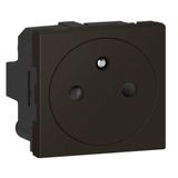 Surface Mosaic 2-module power outlet - matte black