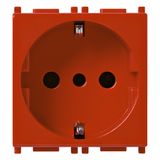2P+E 16A P30 outlet red