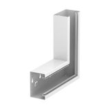 GS-SFS70110RW  Flat corner, for Rapid 80 channel, 70x110mm, pure white Steel