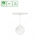 SYSTEM SHIFT CCT- GLOBE P SUSPENDED SPHERE TRACK LIGHT  FI100 (815MM KABEL) 5W 165DEG WHITE CCT SWITCH 5Y WARRANTY