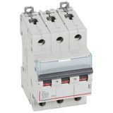 DX³6000 10kA high inlet and low outlet 3P 400~ screw circuit breaker - 50A - D curve - for traditional HX³ comb